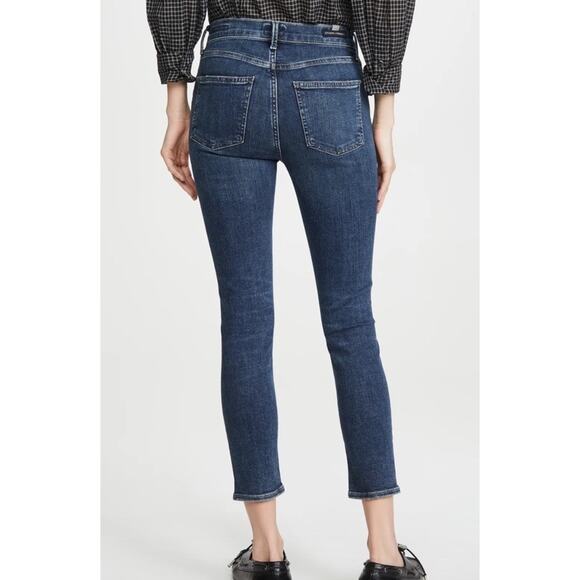 Citizens of Humanity Rocket Crop Mid Rise Skinny Blue Jeans Dark Wash Size 31 - Picture 2 of 16